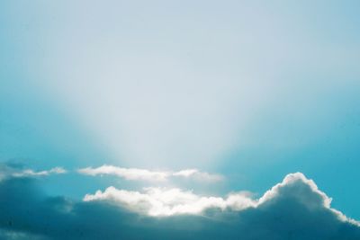 Low angle view of clouds in sky