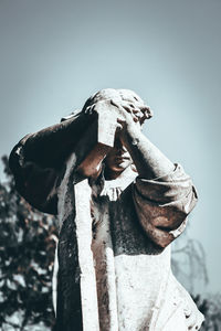 Close-up of old statue