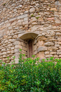 Low angle view of historical building