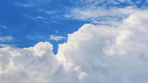 Low angle view of clouds in sky