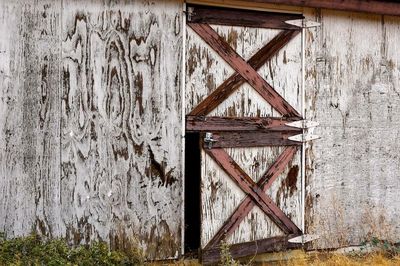 Old wooden door