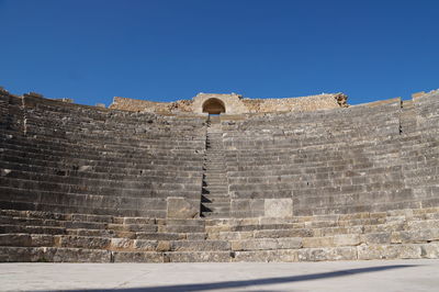 Low angle view of fort