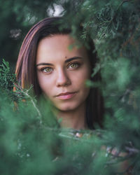 Portrait of a beautiful young woman