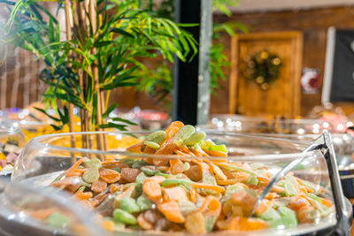 Gingerbreads, candies and nuts displayed on a christmas market