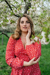 Portrait of a beautiful young woman