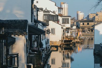 China suzhou buildings in city