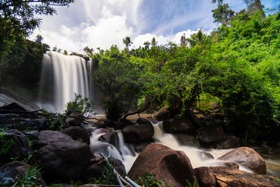 Beautiful waterfall in the nature. water falls.