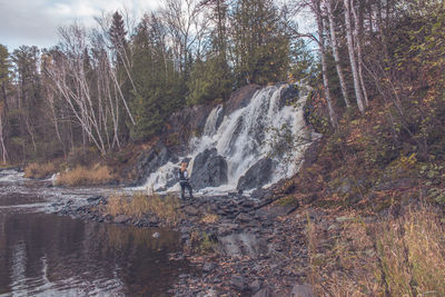 Waterfall in forest