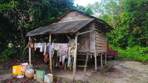 Built structure on field