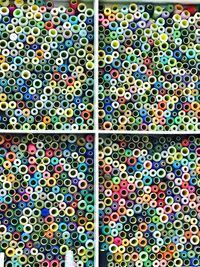 Full frame shot of colorful candies