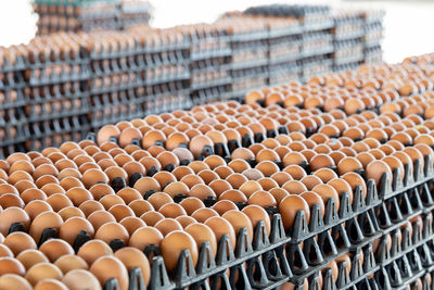 View of cookies in row for sale