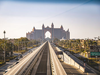 View of bridge in city