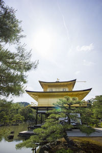 Low angle view of traditional building against sky