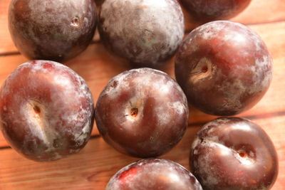 Close-up of fruits on table