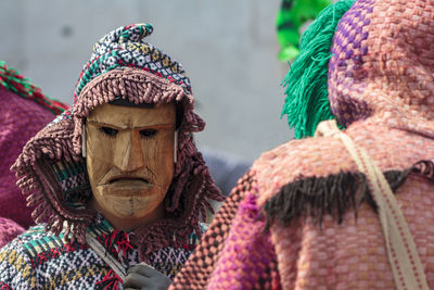 Masked men, caretos,  at iberian mask festival