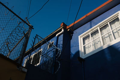 Barb wire fence in mexico