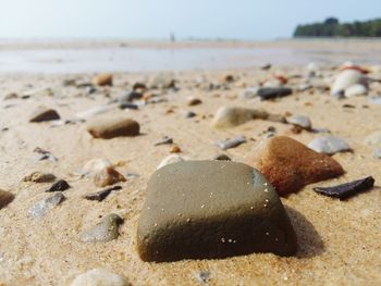 Pebbles on beach