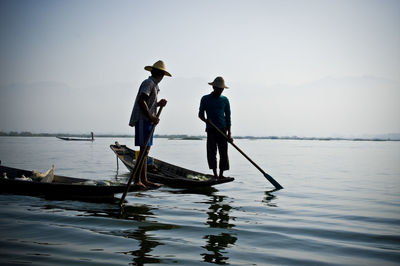 Man looking at sea