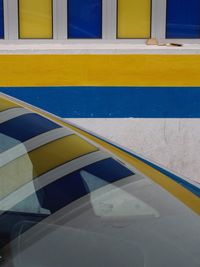 Close-up of multi colored windows