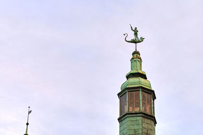 Low angle view of statue of a building