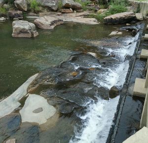 Rocks in water