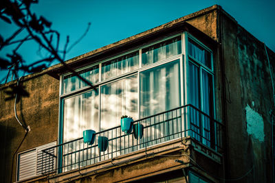 Low angle view of building against sky