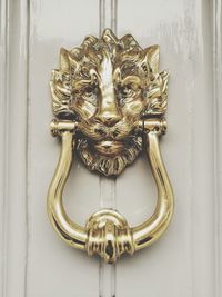 Close-up of door knocker