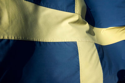 Full frame shot of swedish flag