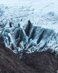 Snow covered land