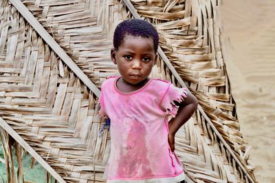 Portrait of a little african girl