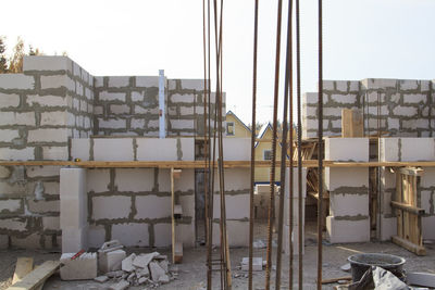 View of construction site against sky