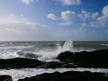 Scenic view of sea against sky