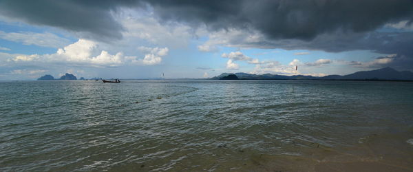 Panoramic view of sea against sky