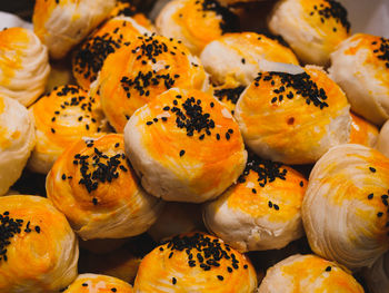 Full frame shot of pumpkins