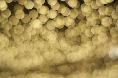 Defocused image of illuminated lights