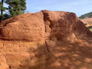 View of rock formations