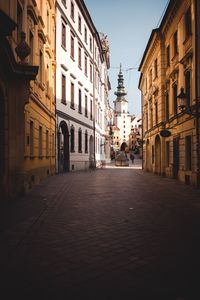 Street amidst buildings in city