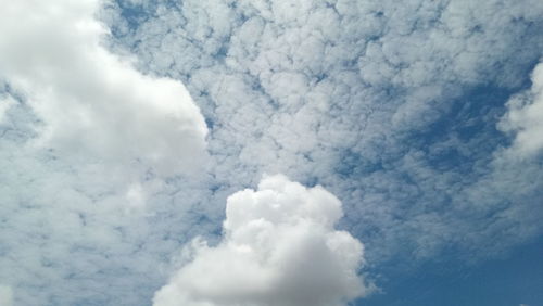 Low angle view of clouds in sky