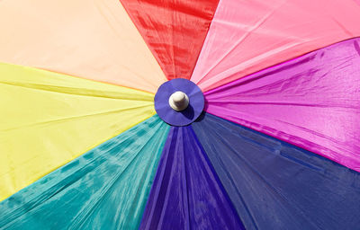 Full frame shot of multi colored umbrella