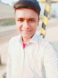 Portrait of a smiling young man