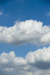 Low angle view of clouds in sky