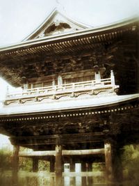 Low angle view of temple