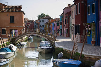 Boats in canal