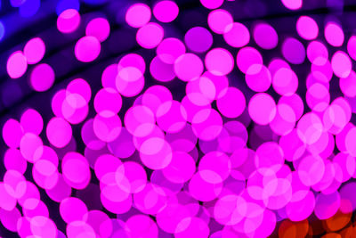 Defocused image of illuminated lights