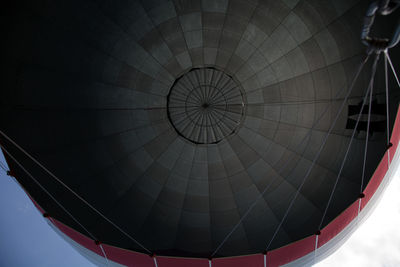 Low angle view of hot air balloon