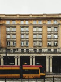 Low angle view of building against clear sky