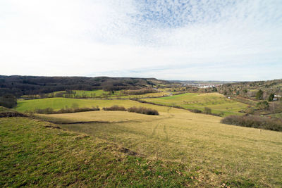 Scenic view of landscape against sky