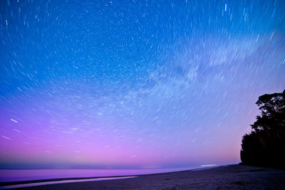 Scenic view of sea against blue sky