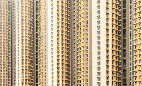 Full frame shot of modern buildings in city