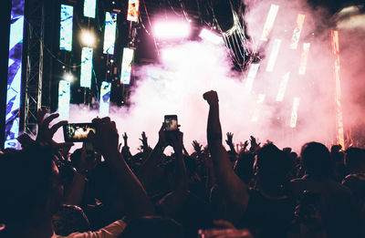 Crowd at music concert